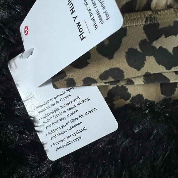 NWT Lululemon Flow Y Bra True Leopard Various Sizes - Picture 5 of 5